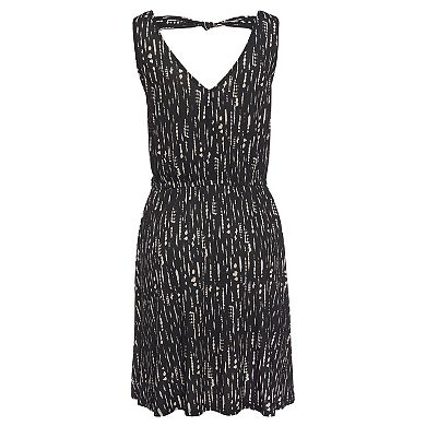 Lascana Women's Sleeveless Printed V-Neck Dress