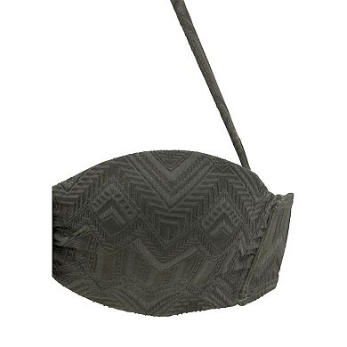 Lascana Women's Textured Bandeau Bikini Top