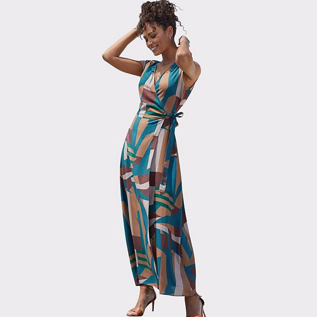 lascana maxi dress Smocked V-Neck Maxi Dress