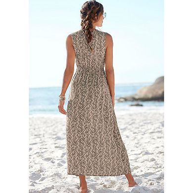 Lascana Women's Wrap Look Maxi Dress