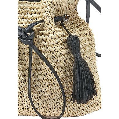 Lascana Women's Tassel Raffia Handbag