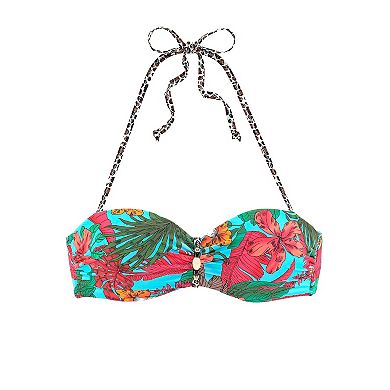 Lascana Women's Tropical Bandeau Bikini Top
