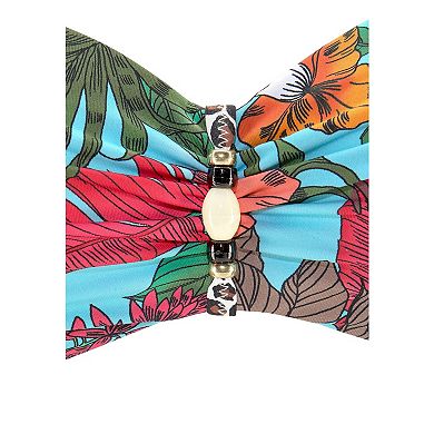 Lascana Women's Tropical Bandeau Bikini Top