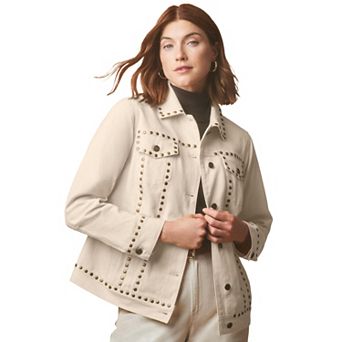 Jessica London Women's Plus Size Long Denim Jacket