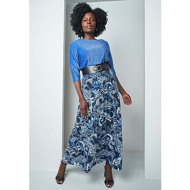 Jessica London Women's Plus Size Shimmer Tee