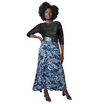 Jessica London Women's Plus Size Shimmer Tee