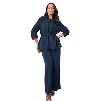 Jessica London Women's Plus Size Belted 4 pc Wardrober