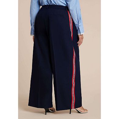ELOQUII Women's Plus Size Side Stripe Trouser