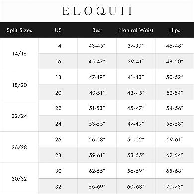 ELOQUII Women's Plus Size Textured Faux Leather Dress With Cup Detail