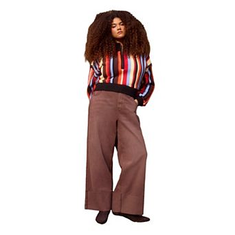 ELOQUII Women's Plus Size Tall Cuff Jean