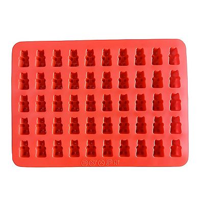 Silicone Gummy Bear Mold with Dropper, 1 Pc Red