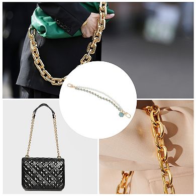 1 Pc Durable Camellia Faux Pearl Bag Extender Chain