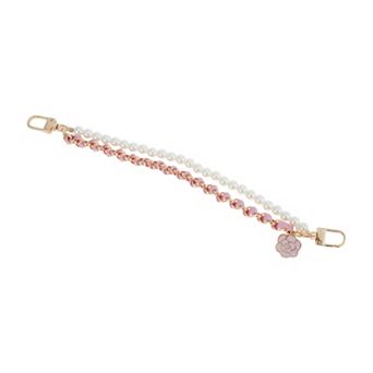 1 pc Durable Camellia Faux Pearl Bag Extender Chain