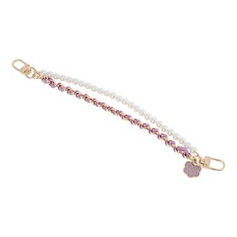 1 pc Durable Camellia Faux Pearl Bag Extender Chain
