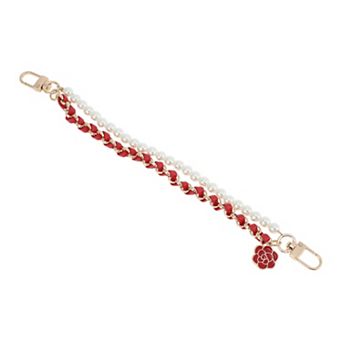 1 pc Durable Camellia Faux Pearl Bag Extender Chain