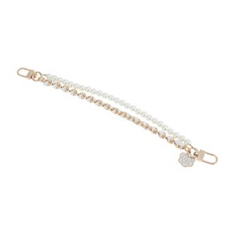 1 pc Durable Camellia Faux Pearl Bag Extender Chain