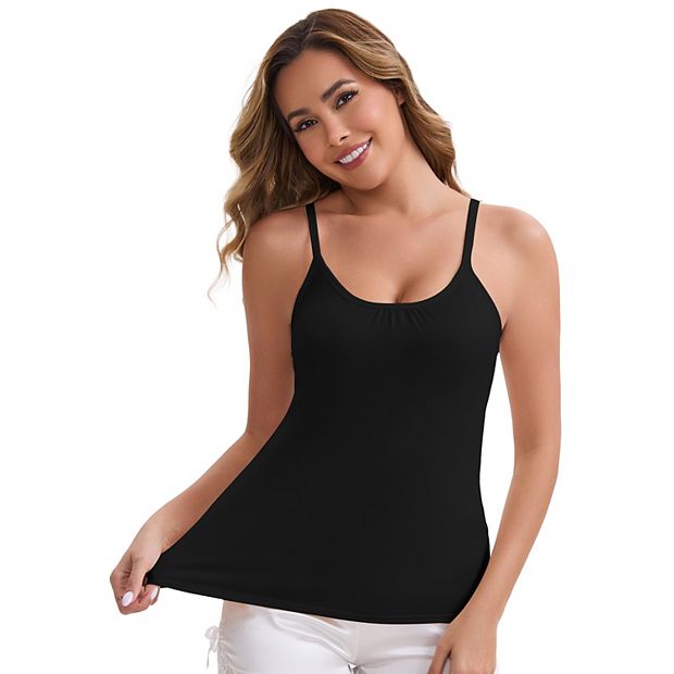 Women's Spaghetti Straps Flowy Swing Camisole with Padded
