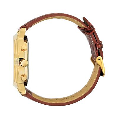 Peugeot Mens Vintage Multi-Function Moon Phase Watch with Perpetual Calendar