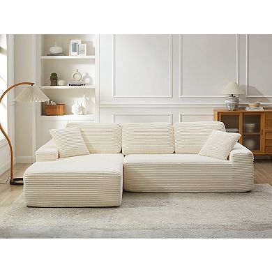 109.4” Modular Boneless Sofa, Convertible Sofa Bed, No Assembly Required Cloud Couch with Deep Seat