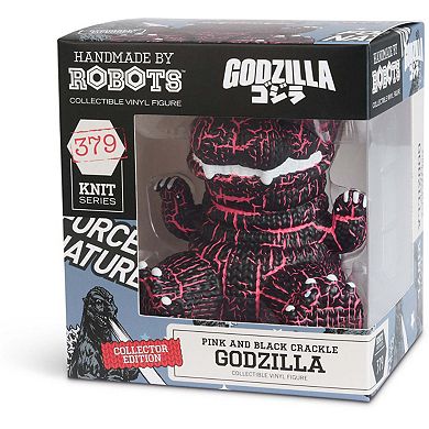 Handmade by Robots - Godzilla #379 (Pink & Black Crackle)