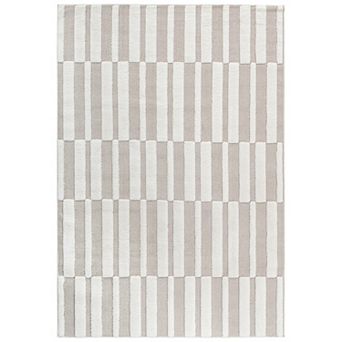 Modern Striped Non-Shedding Area Rug for Living Room, Bedroom and Kitchen