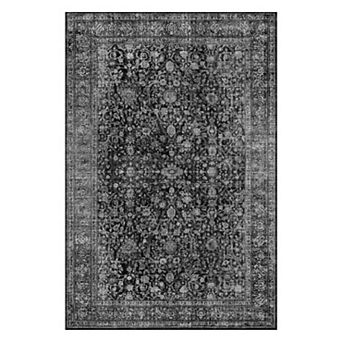 8 x 10 ft Area Rugs for Living Room Bedroom, Large Washable Rug, Vintage Floral Boho Non Slip