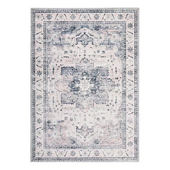 Area Rugs for Living Room Machine Washable Rug Lightweight Low Pile Chenille Non Slip Rug