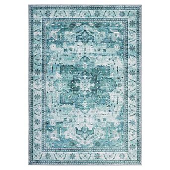 Area Rugs for Living Room Machine Washable Rug Lightweight Low Pile Chenille Non Slip Rug