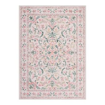 Area Rugs for Living Room Floral Washable Rug Vintage Large Soft Boho NonSlip Carpet