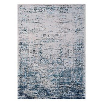 Area Rugs for Living Room, Machine Washable Non-Slip Ombre Vintage Distressed Accent Rug