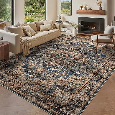 Rug Washable Living Room Rug Large Vintage Area Rugs