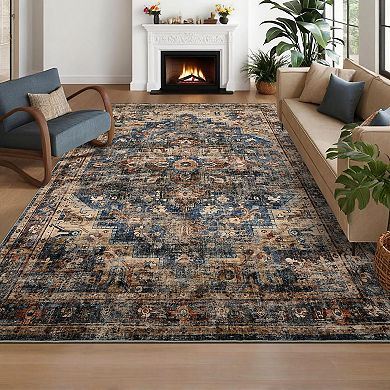 Rug Washable Living Room Rug Large Vintage Area Rugs