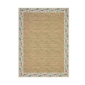 ANIXOL Washable Modern Farmhouse Floral Area Rug