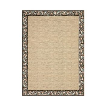 ANIXOL Washable Modern Farmhouse Floral Area Rug