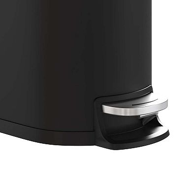 2.6 Gallon Step-on Bathroom Trash Bin with Lid 12.6 x 7.32 x 15.28in