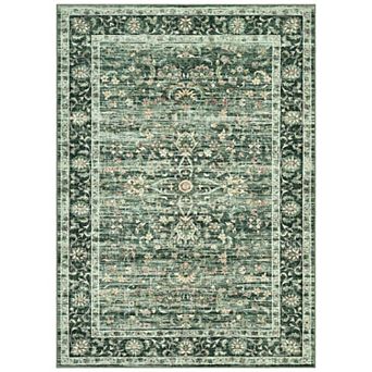 ANIXOL Washable Vintage Persian Style Area Rug