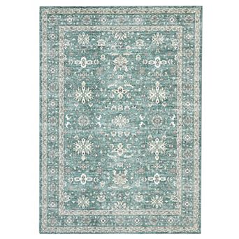 ANIXOL Washable Non-Slip Vintage Oriental Area Rug
