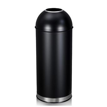 ANIXOL Open Top Stainless Steel Trash Can, 17 Gallon Commercial