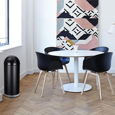 ANIXOL Open Top Stainless Steel Trash Can, 17 Gallon Commercial