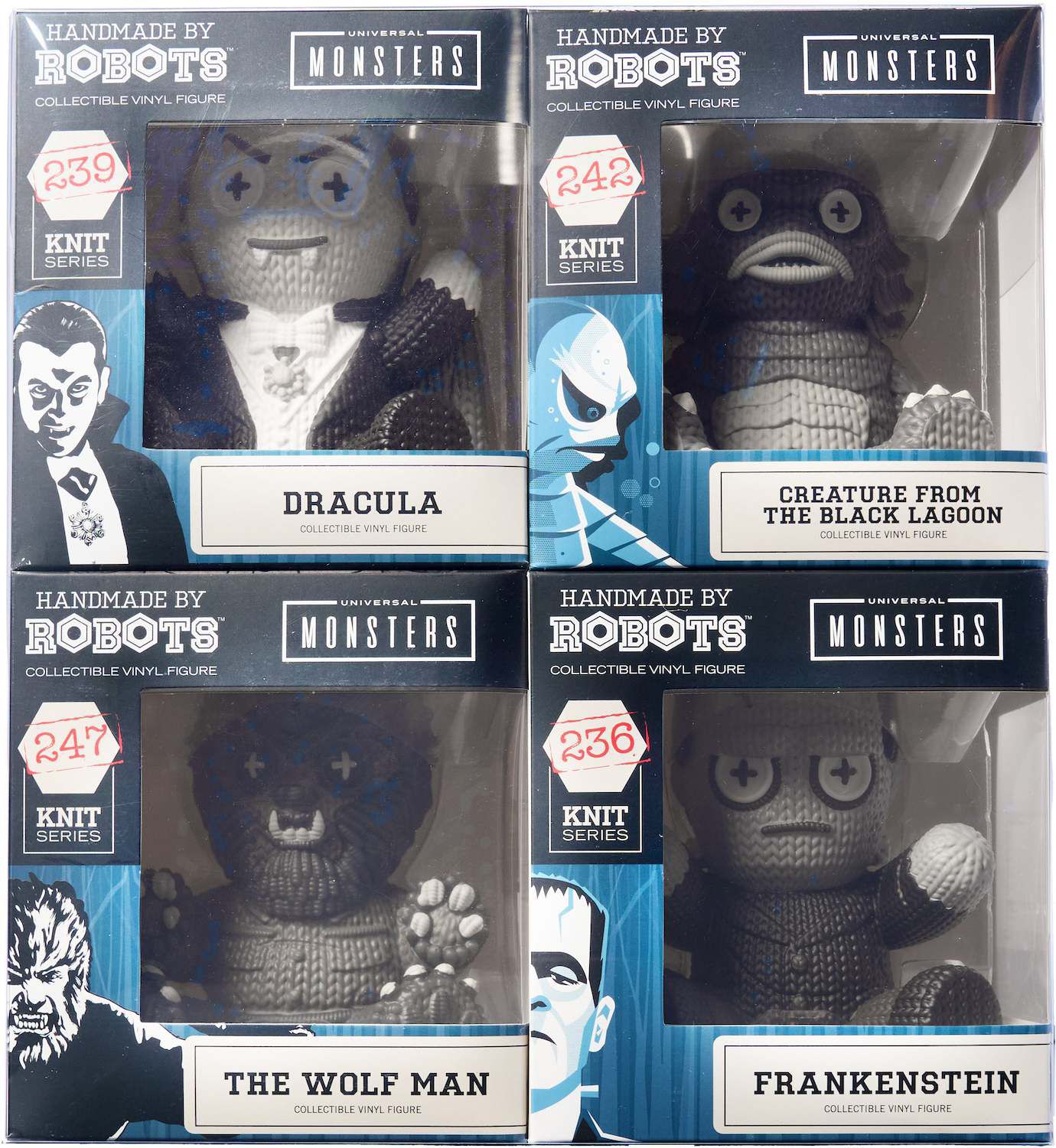 Детские фигурки Handmade by Robots - Universal Monsters 4-Pack