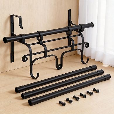 Over Door Triple Towel Rack 17.32"L