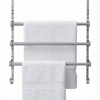 Over Door Triple Towel Rack 17.32"L