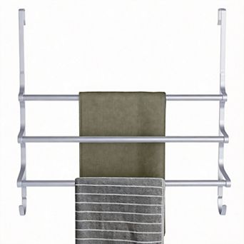 Over Door Towel Rack 24" Extendable Triple Bar Hooks
