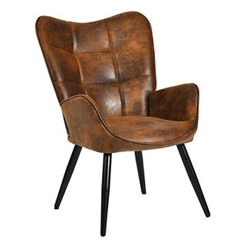 Homy Casa Upholstered Dining Chair for Kitchen or Dining Room with Metal Frame