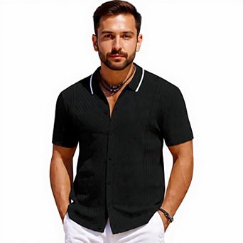 Casual Summer Knit Button Shirt