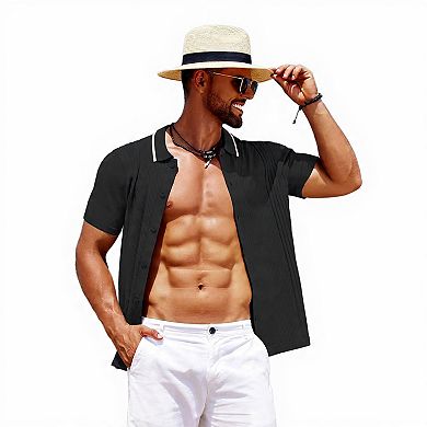 Casual Summer Knit Button Shirt