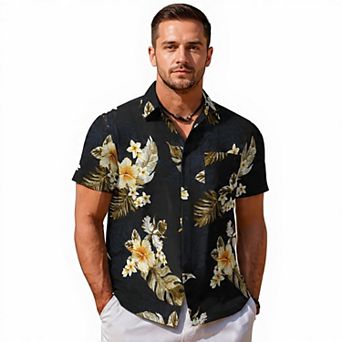 Casual Hawaiian Button-Down Shirt