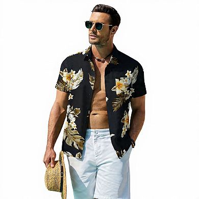 Casual Hawaiian Button-Down Shirt