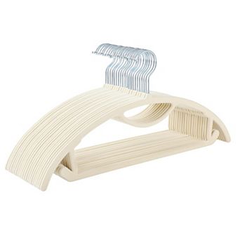 50 pc Velvet Hangers No Shoulder Bump Tie Bar Ultra Thin Non Slip Heavy Duty