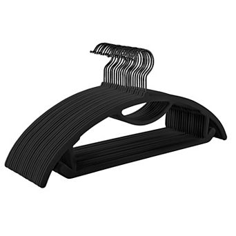 50 pc Velvet Hangers No Shoulder Bump Tie Bar Ultra Thin Non Slip Heavy Duty